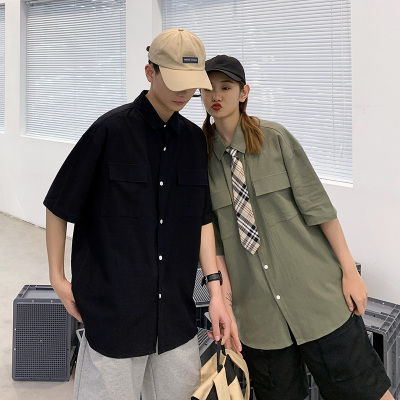潮流煥新，舒適隨心 純棉寬松韓版長袖襯衫，定義青年男裝新風尚